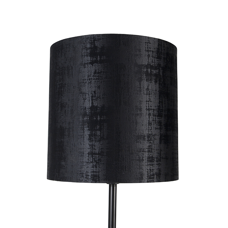Moderní stojací lampa černé odstín černé 40 cm - Simplo